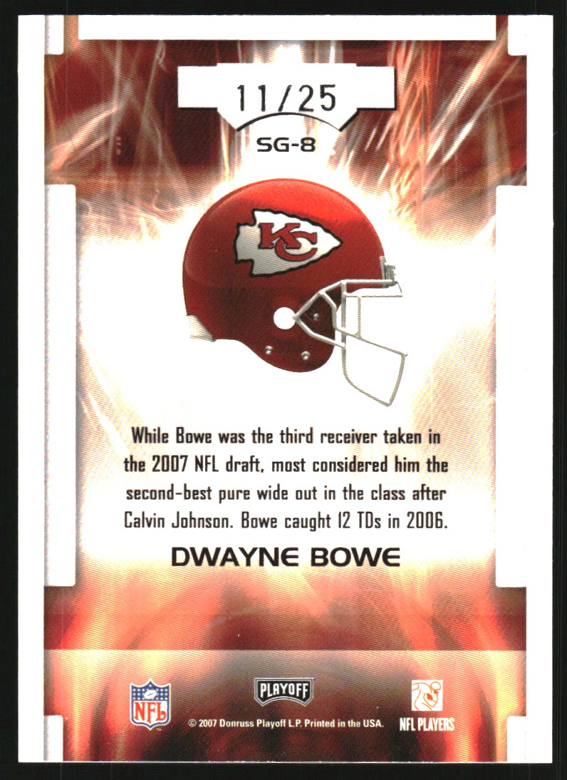2007 Absolute Memorabilia Star Gazing Spectrum #8 Dwayne Bowe back image