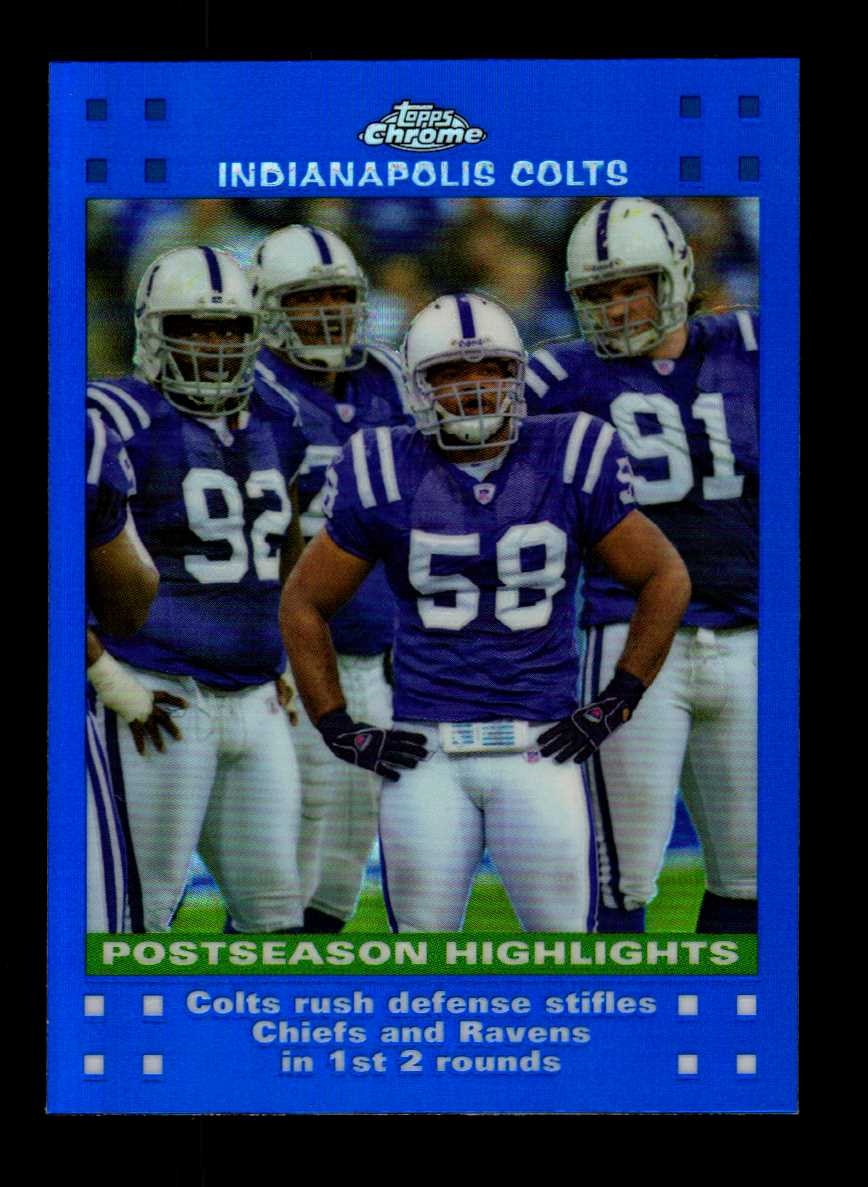 2007 Topps Total Gold Gary Brackett/Rob Morris Indianapolis Colts #396