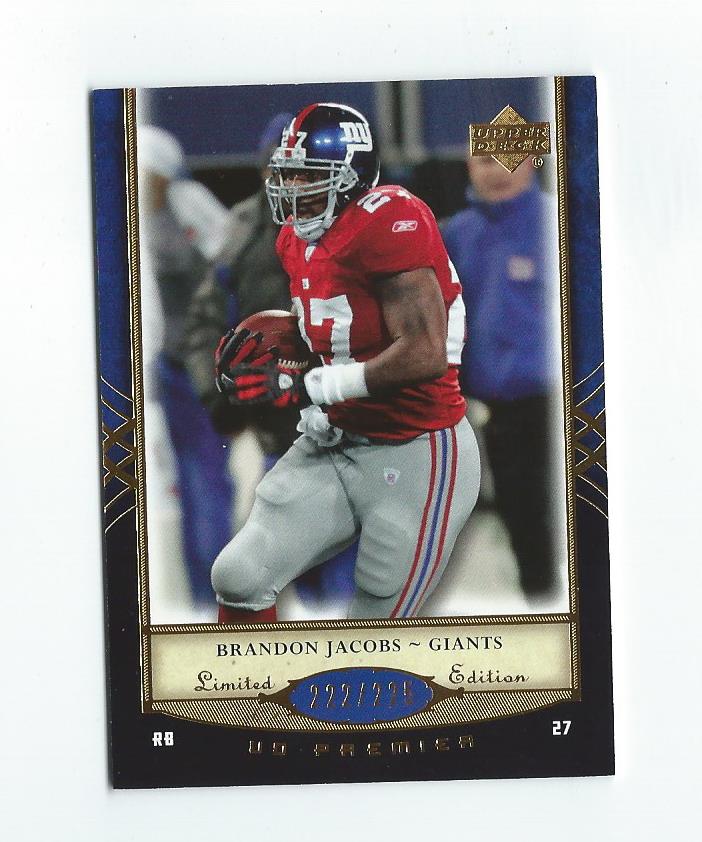2007 Upper Deck Premier #67 Brandon Jacobs