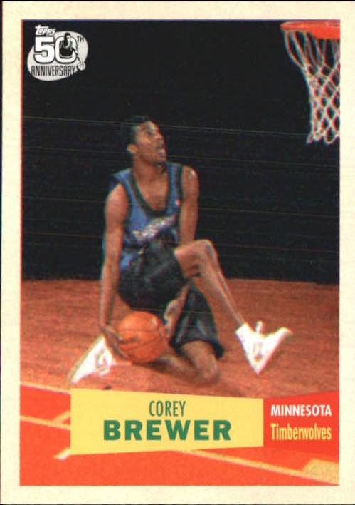2007-08 Topps 1957-58 Variations #117 Corey Brewer