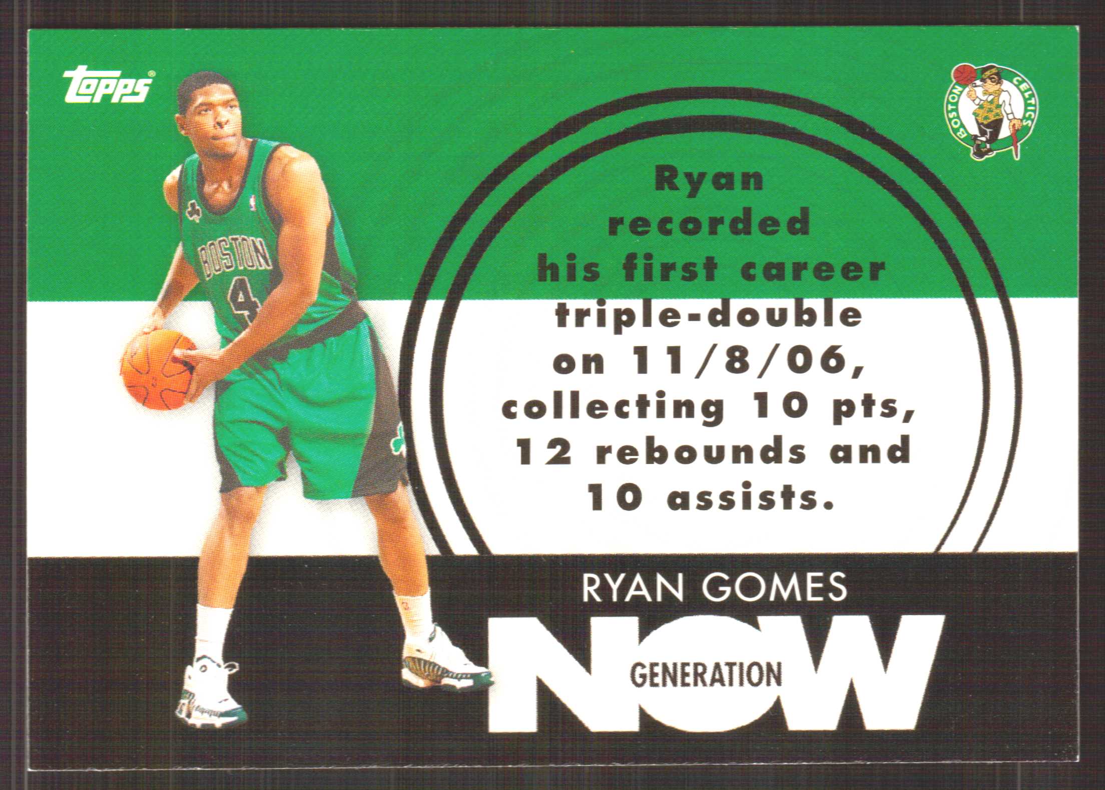 2007-08 Topps Generation Now #GN21 Ryan Gomes