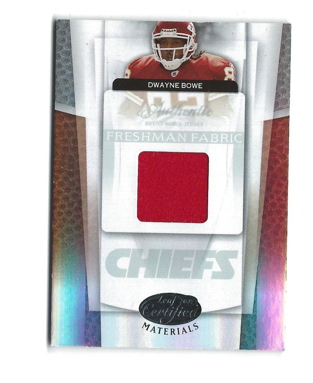 2007 Leaf Certified Materials #210 Dwayne Bowe JSY RC