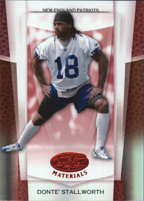 2007 Leaf Certified Materials Mirror Red #88 Donte Stallworth