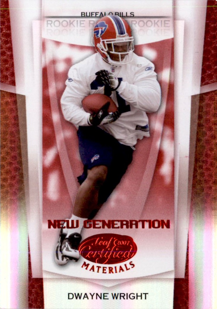 2007 Leaf Certified Materials Mirror Red #161 Dwayne Wright