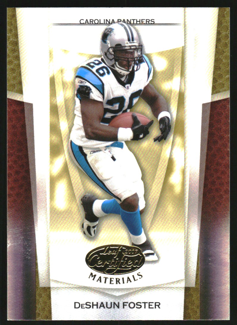 2007 Leaf Certified Materials Mirror Gold #44 DeShaun Foster