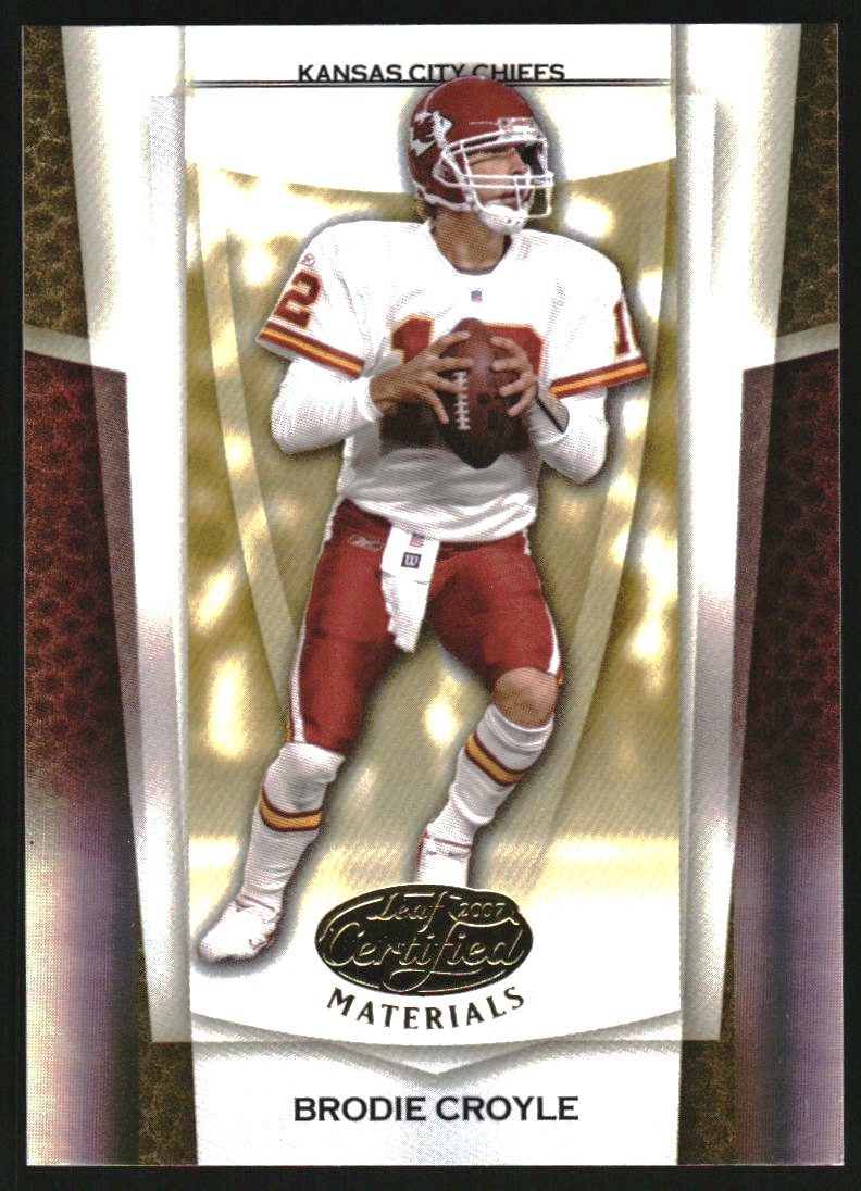 2007 Leaf Certified Materials Mirror Gold #143 Brodie Croyle