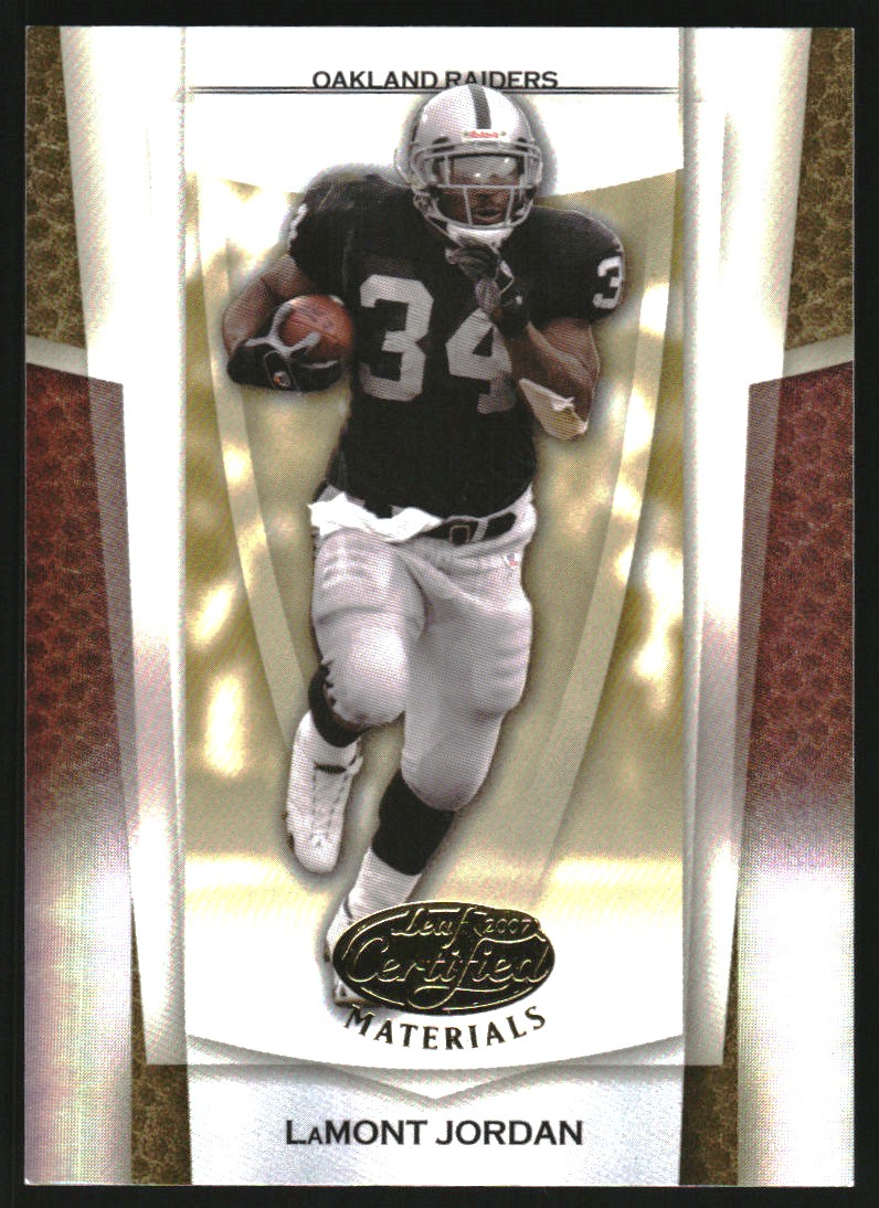 2007 Leaf Certified Materials Mirror Gold #144 LaMont Jordan