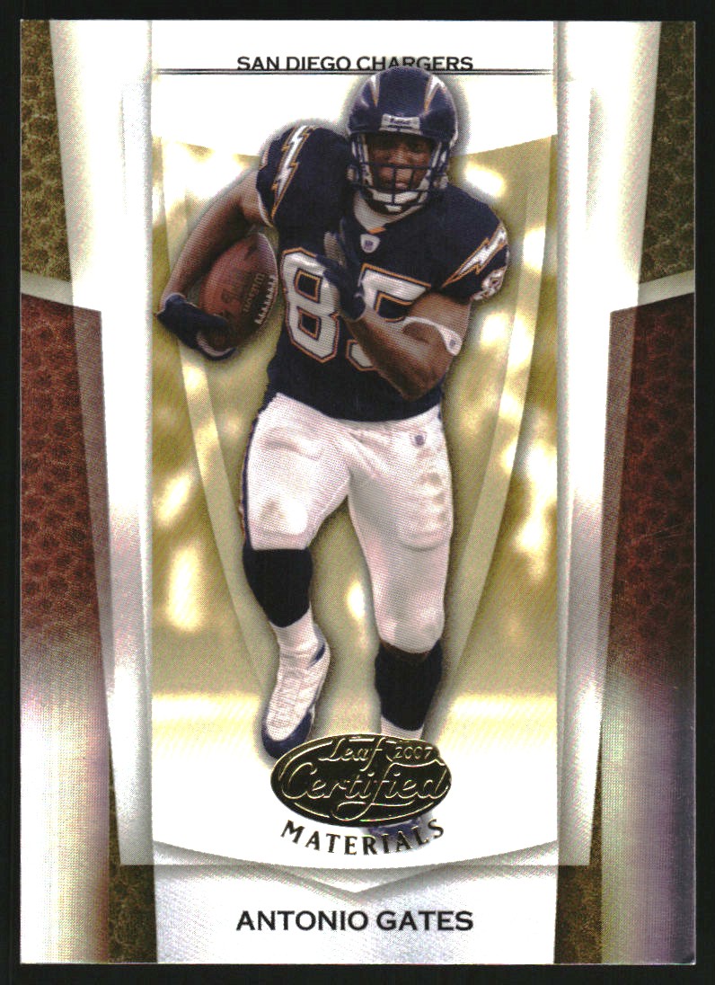 2007 Leaf Certified Materials Mirror Gold #149 Antonio Gates