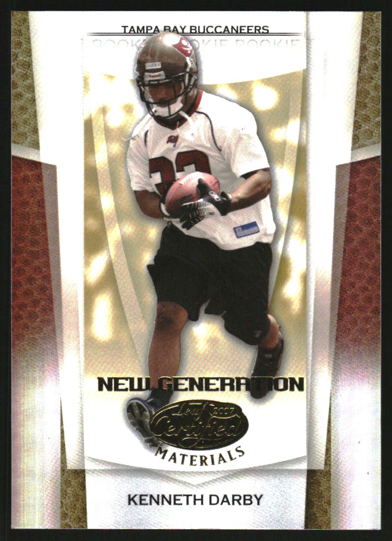 2007 Leaf Certified Materials Mirror Gold #167 Kenneth Darby