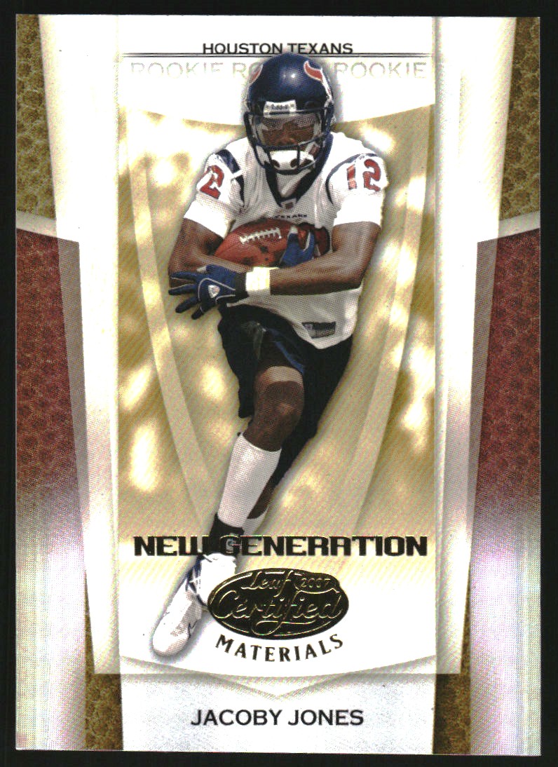 2007 Leaf Certified Materials Mirror Gold #191 Jacoby Jones