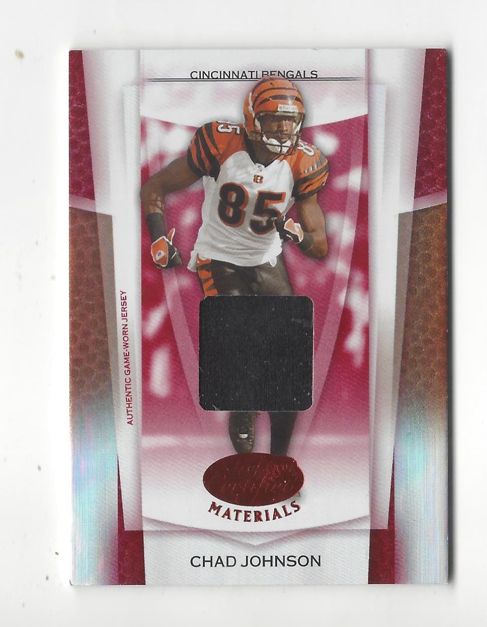 2007 Leaf Certified Materials Mirror Red Materials #103 Chad Johnson/100