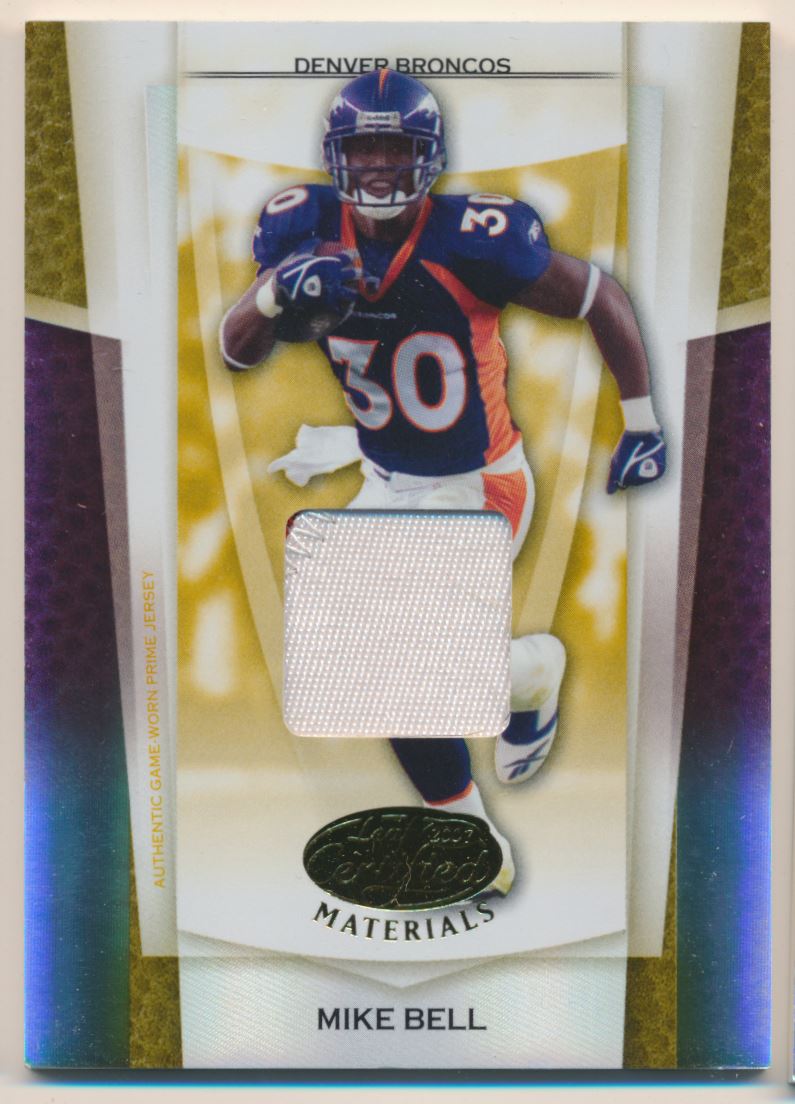 2007 Leaf Certified Materials Mirror Gold Materials #138 Mike Bell
