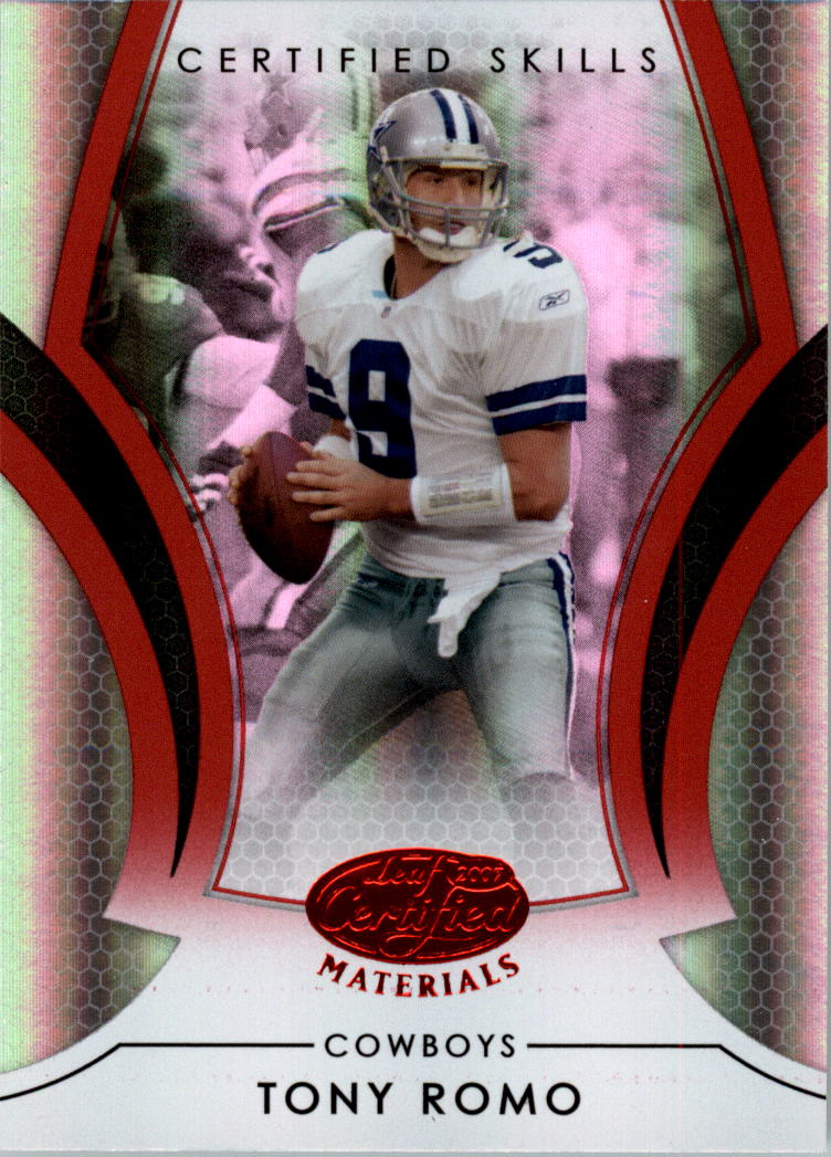 2007 Leaf Certified Materials Certified Skills Red #5 Tony Romo