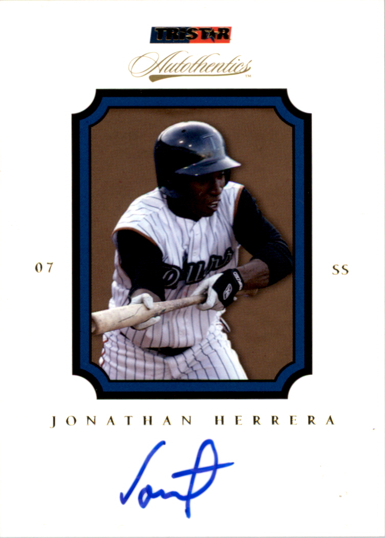 2007 TRISTAR Autothentics Autographs #56 Jonathan Herrera