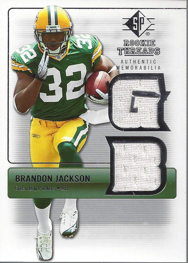 2007 SP Rookie Threads Rookie Threads Silver #RTBJ Brandon Jackson