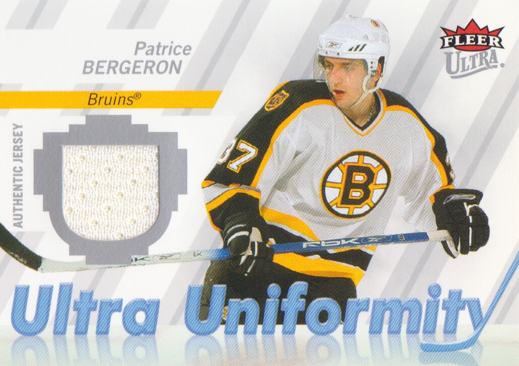 2007-08 Ultra Uniformity #UPB Patrice Bergeron
