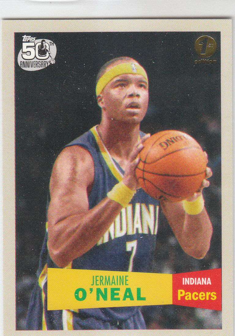 2007-08 Topps 1957-58 Variations First Edition #7 Jermaine O'Neal