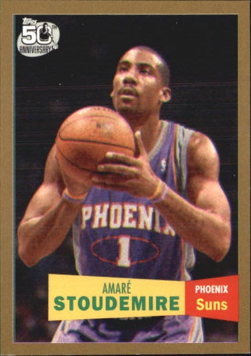2007-08 Topps 1957-58 Variations Gold #1 Amare Stoudemire