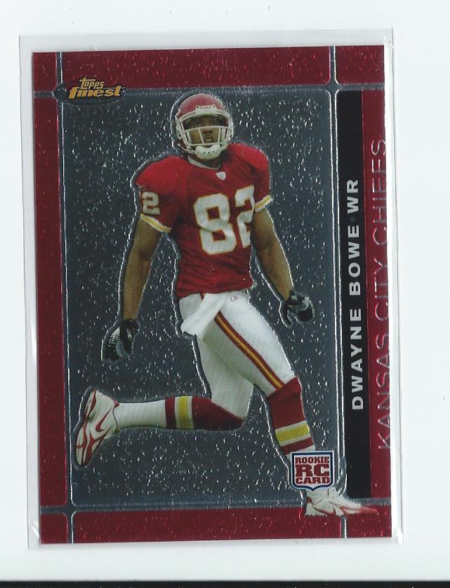 2007 Finest #128 Dwayne Bowe RC