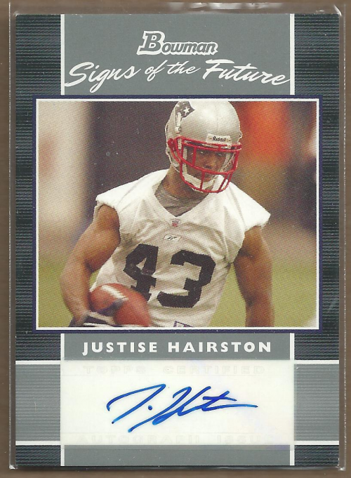2007 Bowman Signs of the Future #SFJHA Justise Hairston D