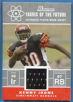 2007 Bowman Fabric of the Future #FFKI Kenny Irons