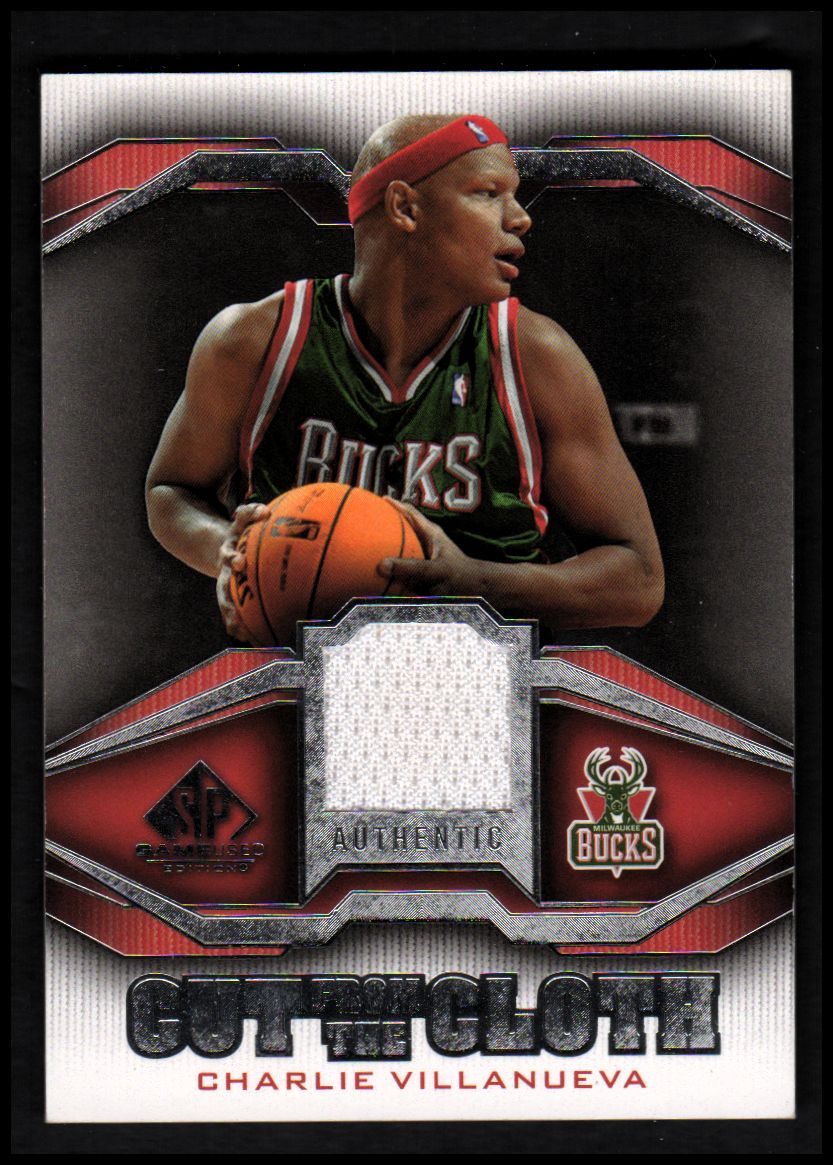 2007-08 SP Game Used Cut from the Cloth #CCCR Charlie Villanueva