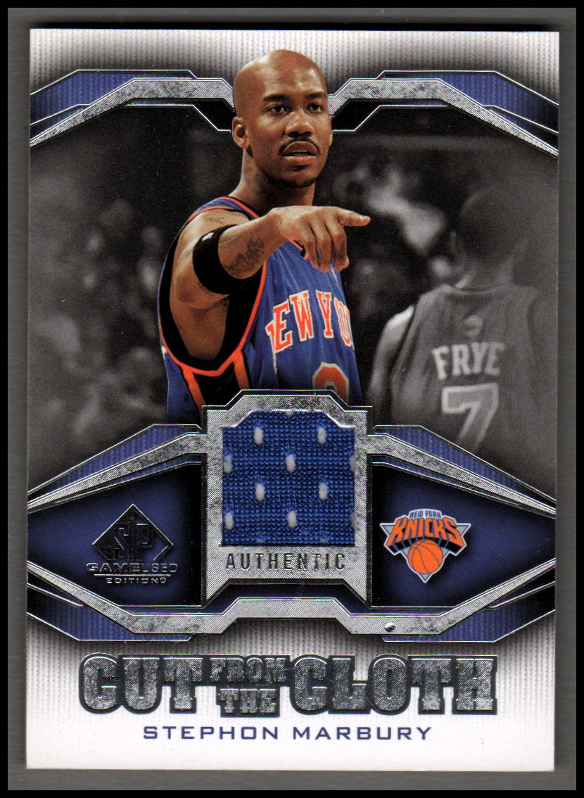 2007-08 SP Game Used Cut from the Cloth #CCSM Stephon Marbury