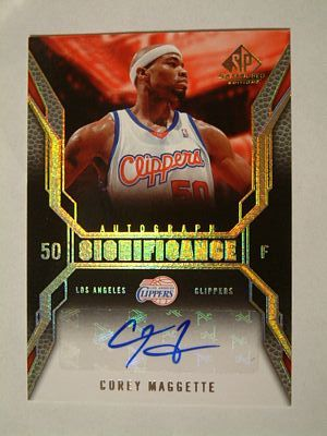 2007-08 SP Game Used SIGnificance #SICM Corey Maggette