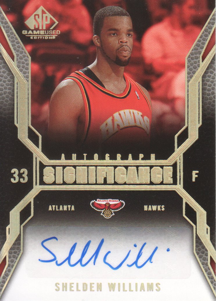 2007-08 SP Game Used SIGnificance #SISW Shelden Williams