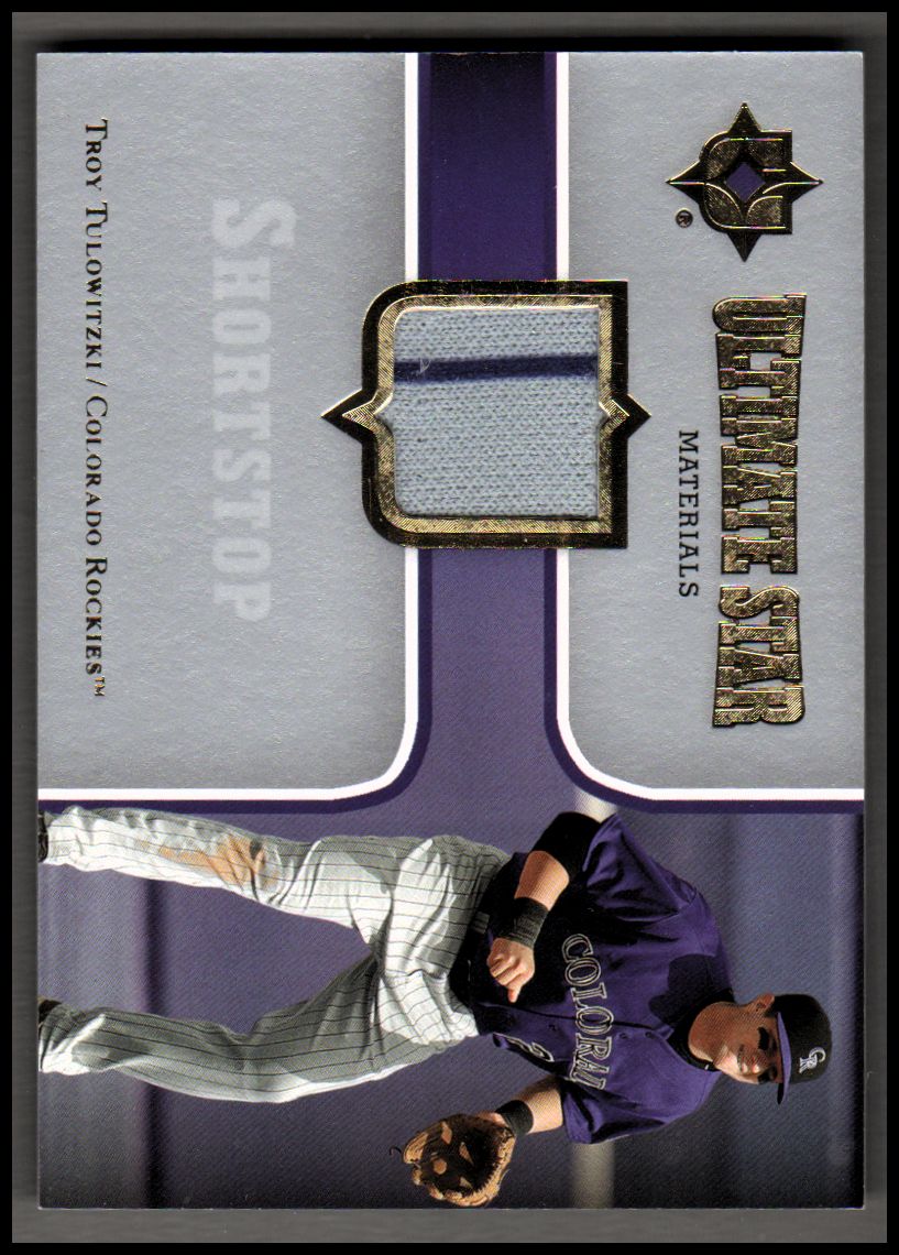 2007 Ultimate Collection Ultimate Star Materials #TT Troy Tulowitzki