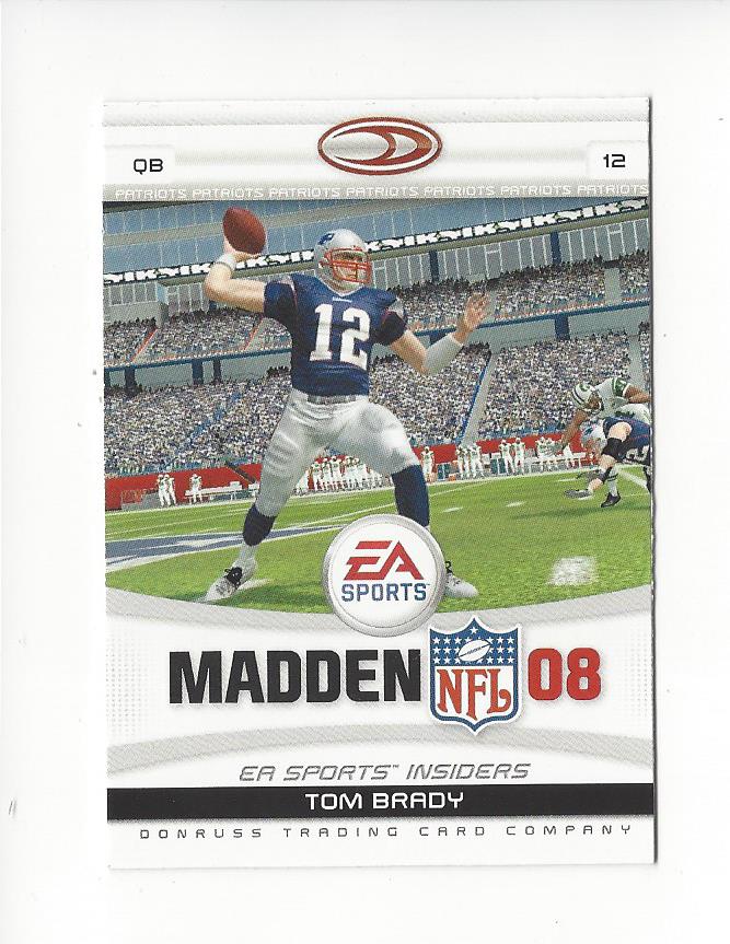 2007 Donruss Gridiron Gear EA Sports Madden #21 Tom Brady