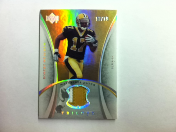2007 Upper Deck Trilogy Materials Patch #RM Robert Meachem