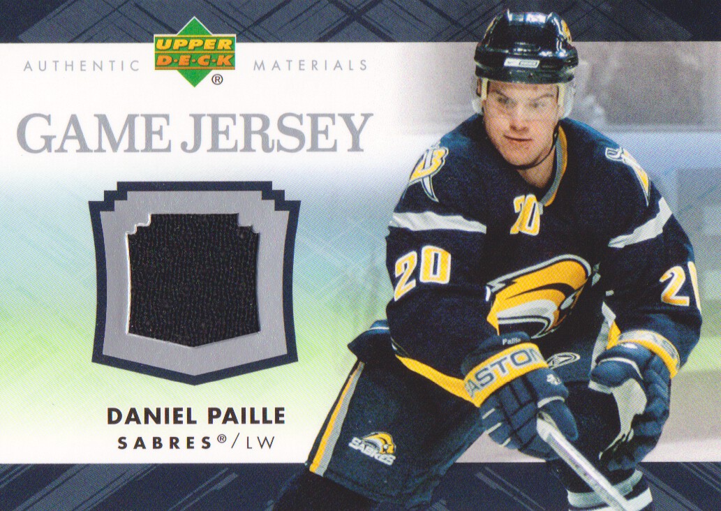 2007-08 Upper Deck Game Jerseys #JDP Daniel Paille