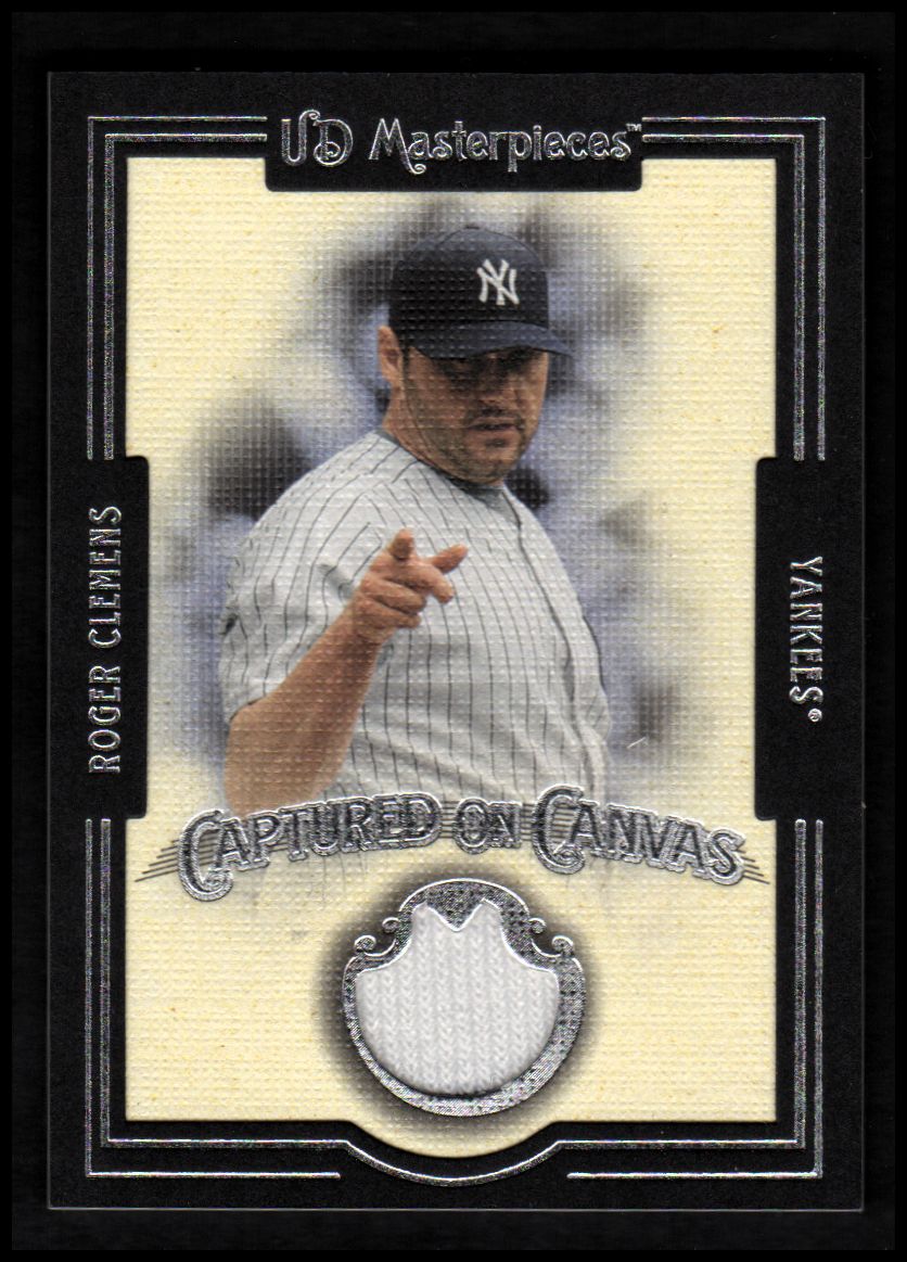 2007 UD Masterpieces Captured on Canvas #RC Roger Clemens