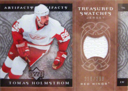 2007-08 Artifacts Treasured Swatches #TSTH Tomas Holmstrom