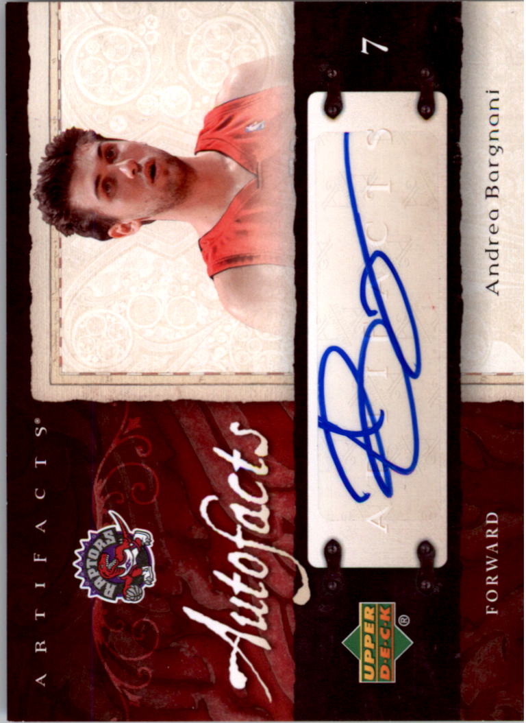 2007-08 Artifacts Autofacts #AFAB Andrea Bargnani