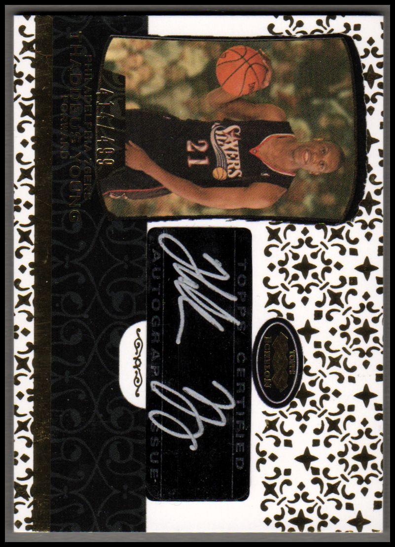 2007-08 Topps Echelon Rookie Autographs #67 Thaddeus Young