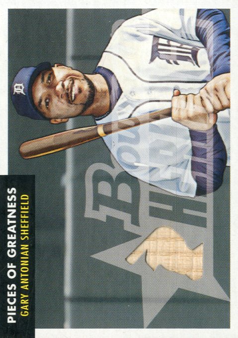 2007 Bowman Heritage Pieces of Greatness #GS Gary Sheffield Bat B