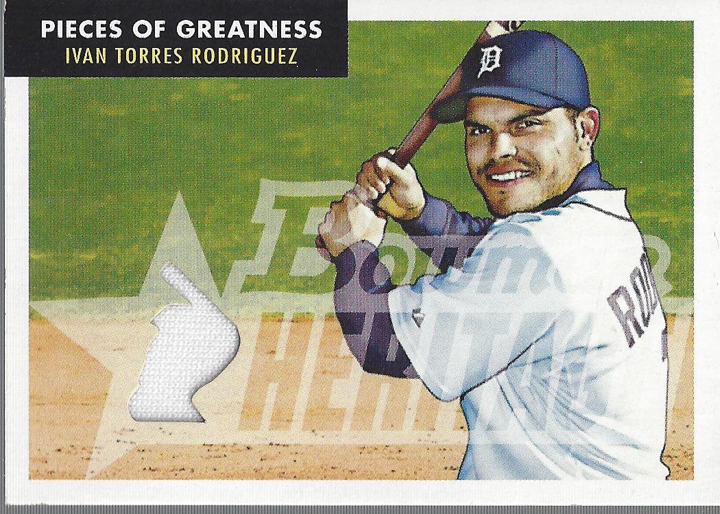 2007 Bowman Heritage Pieces of Greatness #IR Ivan Rodriguez Jsy E