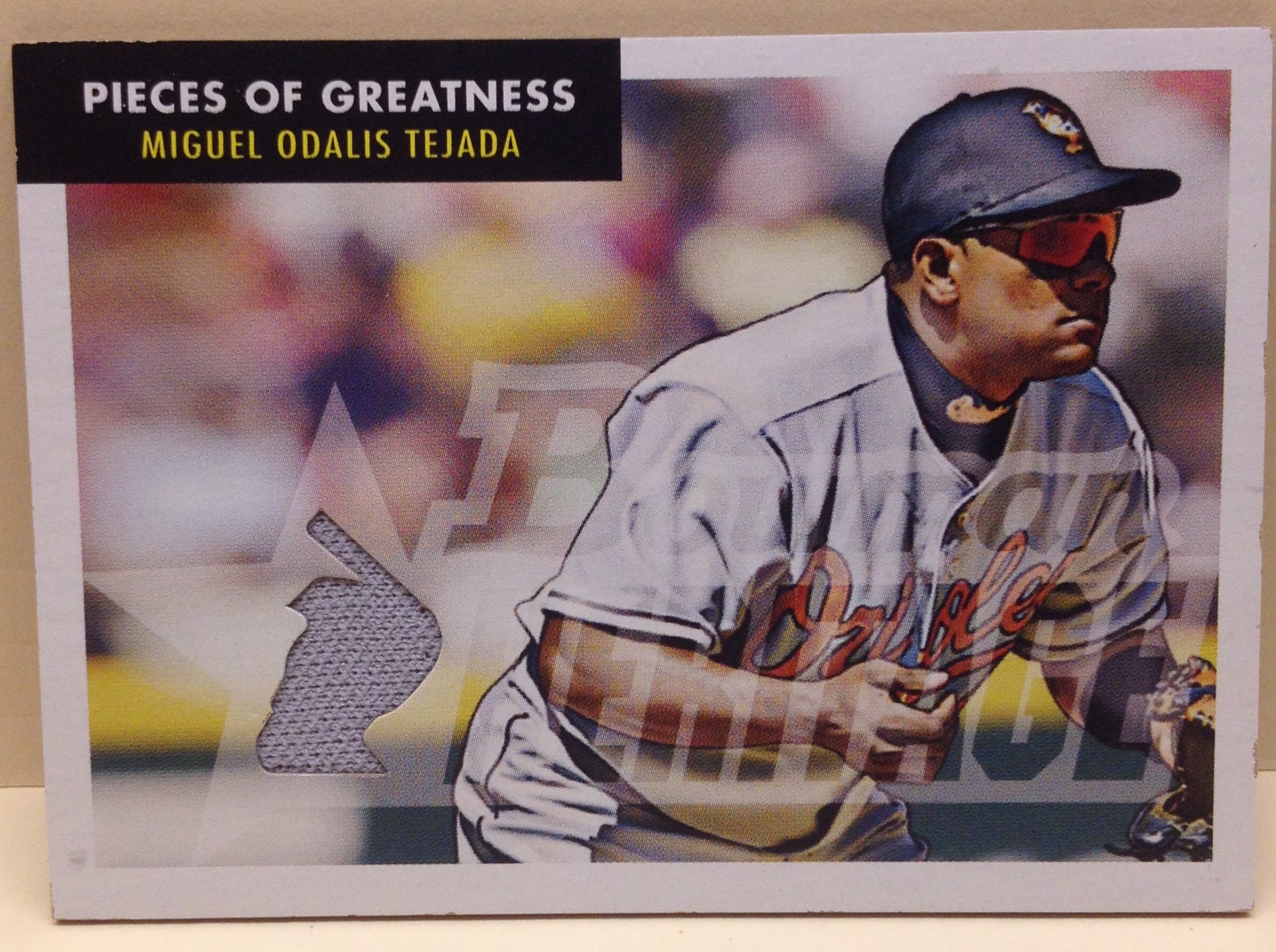2007 Bowman Heritage Pieces of Greatness #MTE Miguel Tejada Pants B