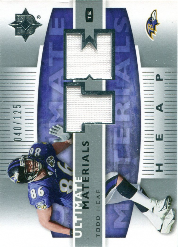 2007 Ultimate Collection Materials Silver #UMTH Todd Heap