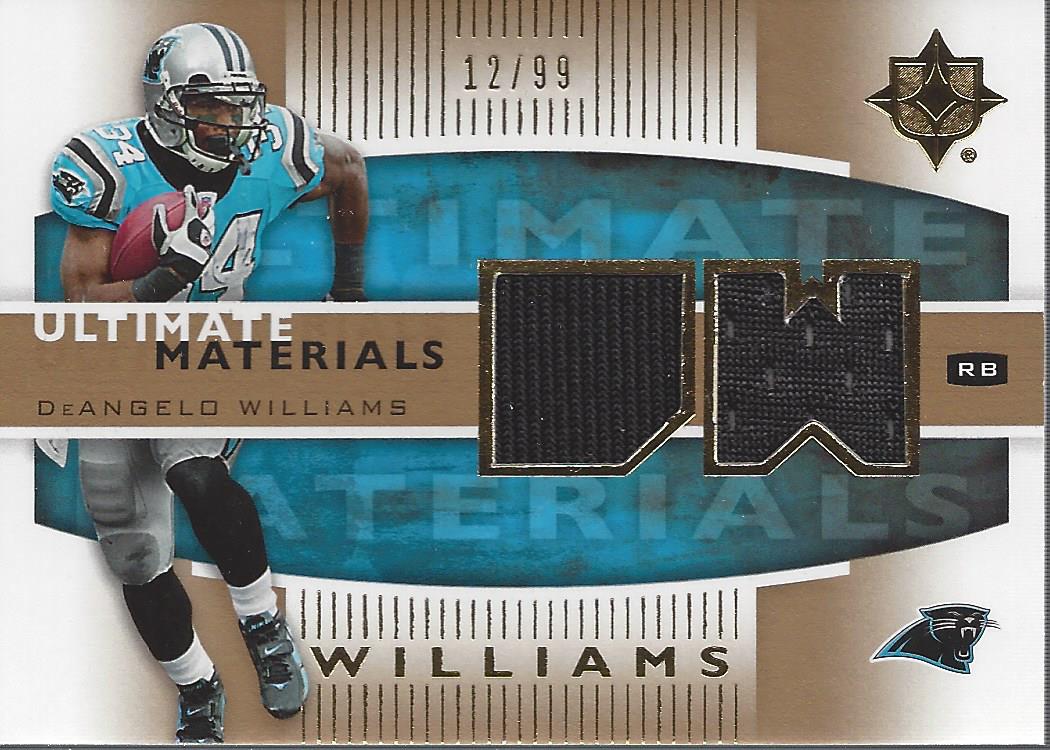 2007 Ultimate Collection Materials Gold #UMDW DeAngelo Williams