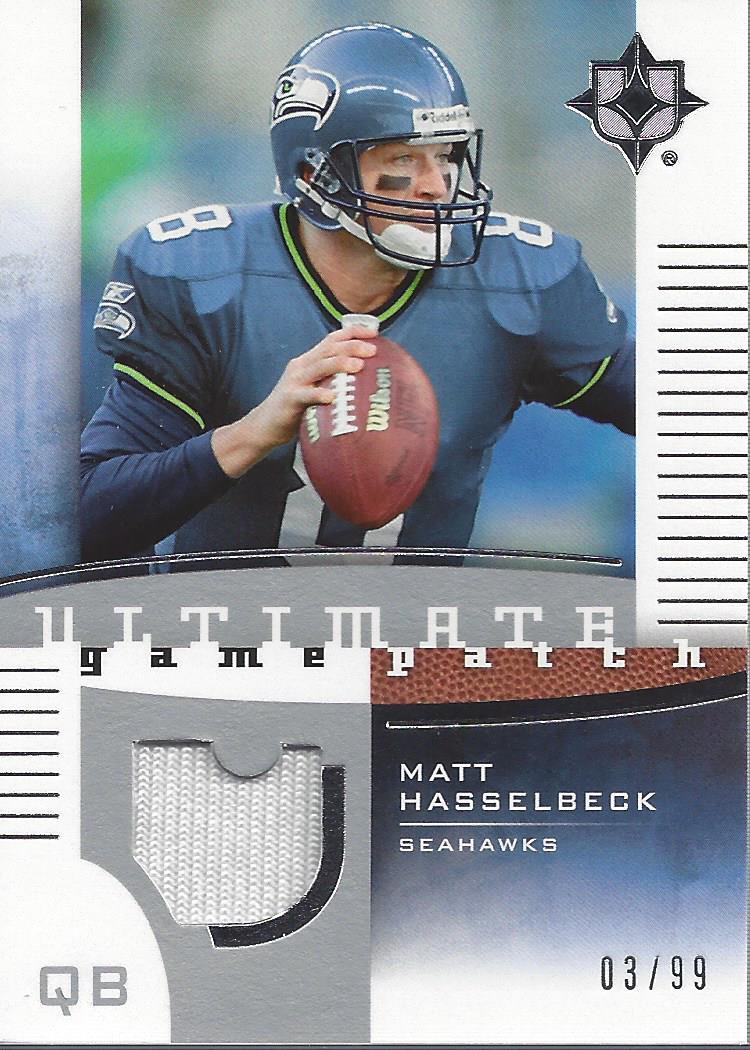 2007 Ultimate Collection Game Patches #UGPMH Matt Hasselbeck