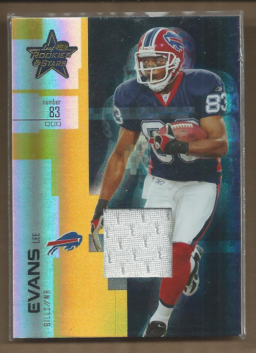 2007 Leaf Rookies and Stars Materials Gold #54 Lee Evans/250