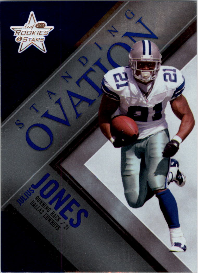 2007 Leaf Rookies and Stars Standing Ovation Blue #5 Julius Jones