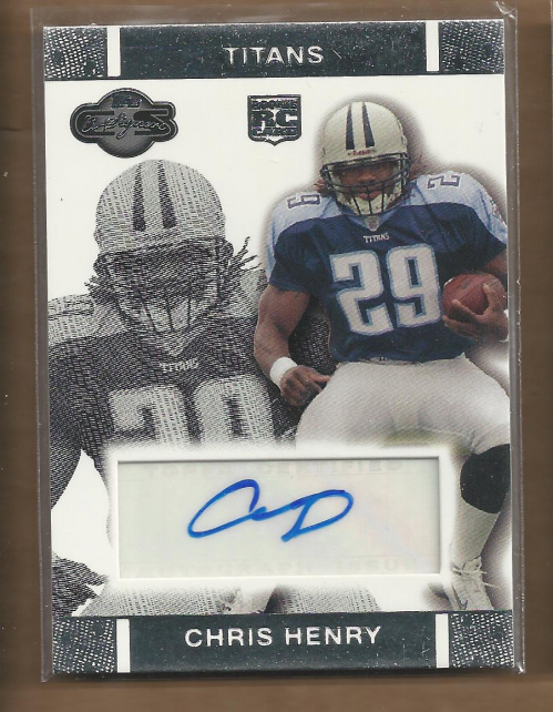 2007 Topps Co-Signers Rookie Autographs #CH Chris Henry F