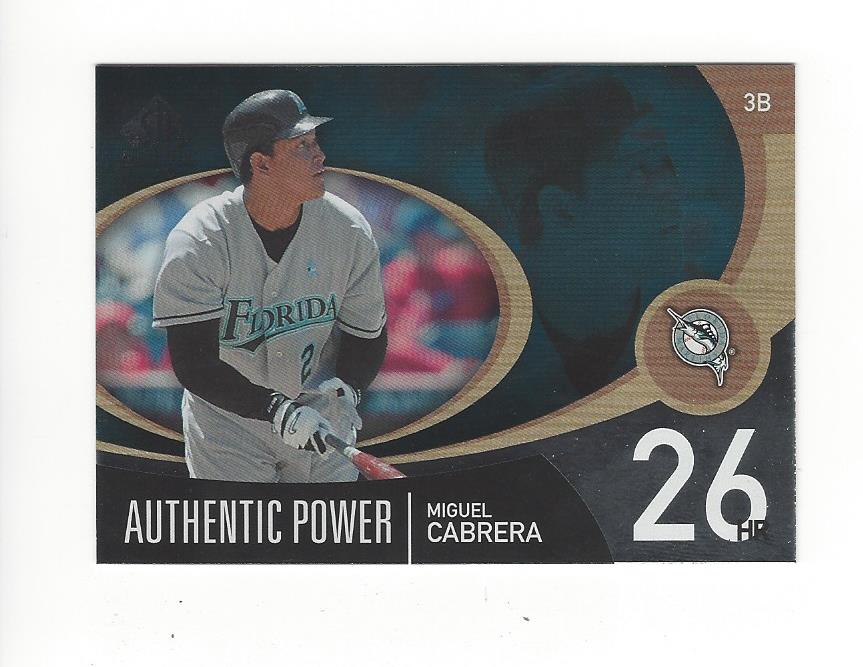 2007 SP Authentic Authentic Power #AP35 Miguel Cabrera