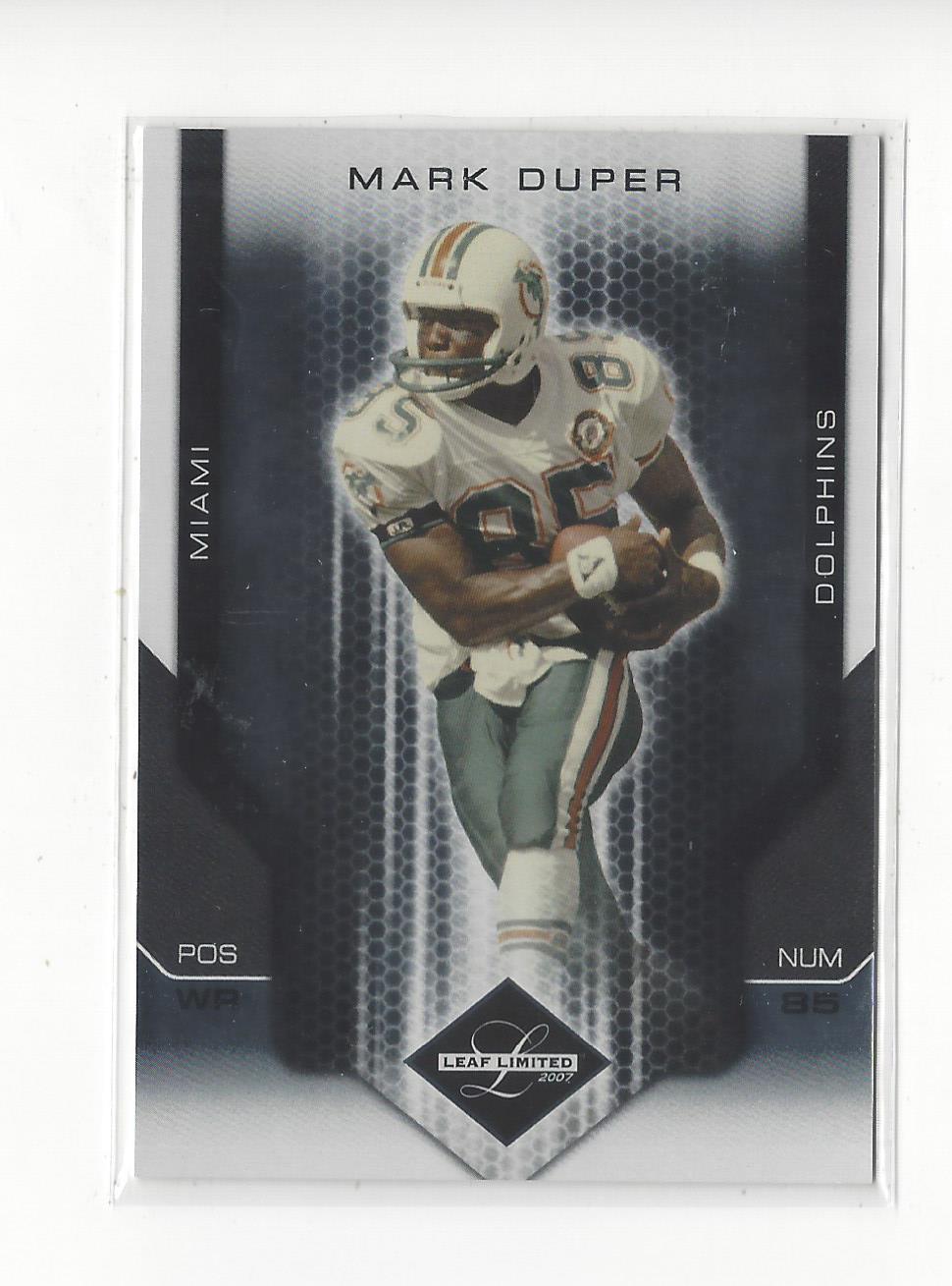 2007 Leaf Limited #166 Mark Duper