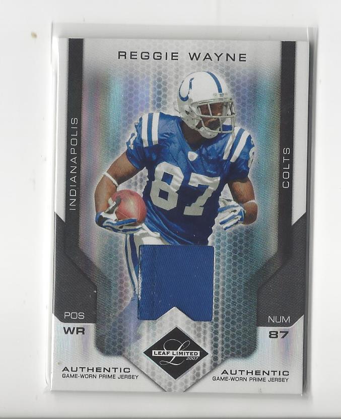 2007 Leaf Limited Threads Prime #44 Reggie Wayne