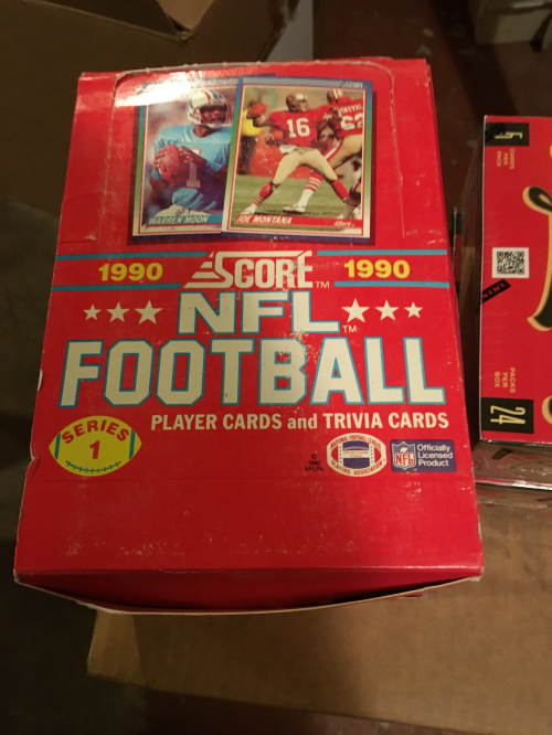 1990 Score Football Hobby Box Series 1